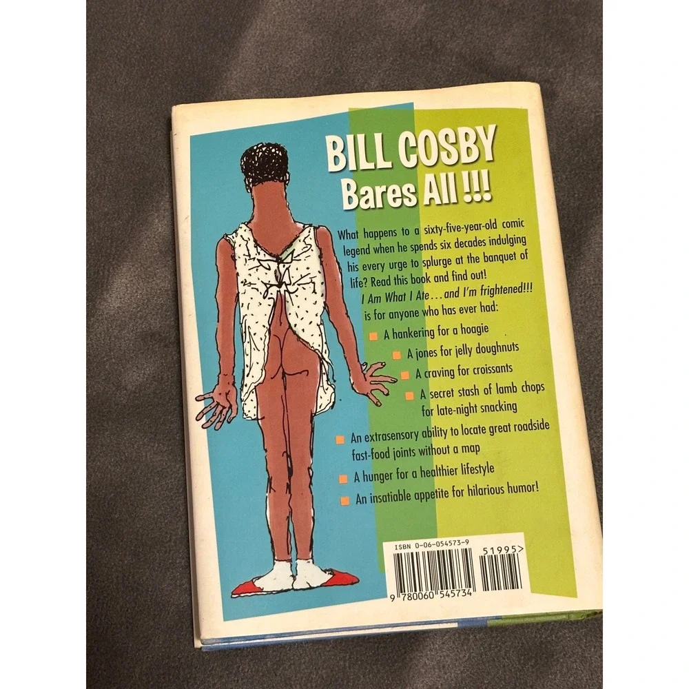 Bill Cosby I Am What I Ate And I'm Frightened Hardcover Book George Booth Illus